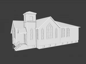 BUILDING GAME READY LOW POLY 3D Model