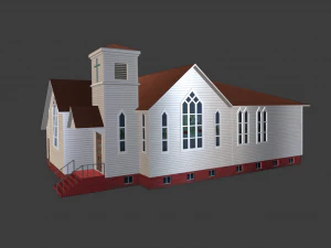 BUILDING GAME READY LOW POLY 3D Model