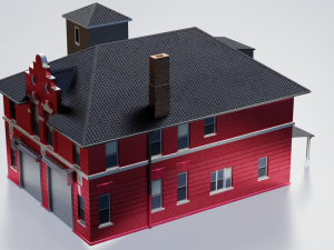 BUILDING GAME READY LOW POLY 3Dモデル