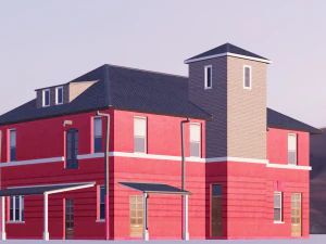 BUILDING GAME READY LOW POLY 3D Model