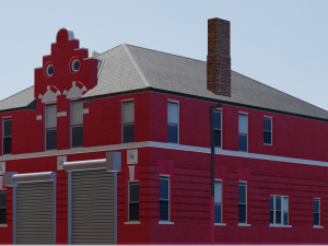 BUILDING GAME READY LOW POLY 3Dモデル