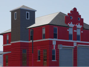 BUILDING GAME READY LOW POLY 3D Model