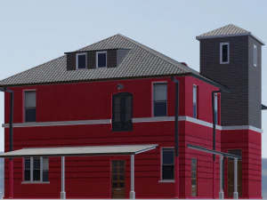 BUILDING GAME READY LOW POLY 3D Model