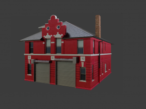 BUILDING GAME READY LOW POLY 3Dモデル