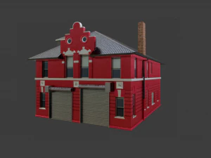BUILDING GAME READY LOW POLY 3D Model