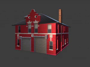 BUILDING GAME READY LOW POLY 3D Model