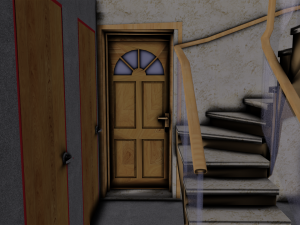 COTTAGE HOUSE WITH INTERIOR GAME READY 3Dモデル