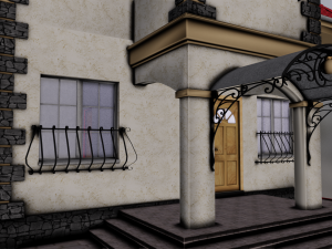 COTTAGE HOUSE WITH INTERIOR GAME READY 3Dモデル