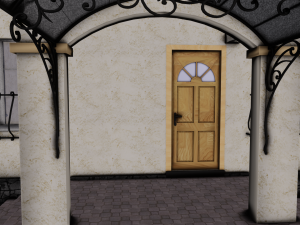 COTTAGE HOUSE WITH INTERIOR GAME READY 3Dモデル
