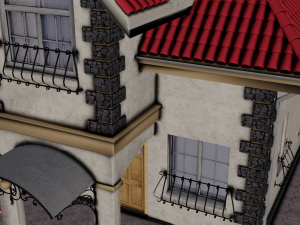 COTTAGE HOUSE WITH INTERIOR GAME READY 3Dモデル