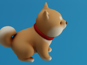 CARTOON DOG GAME READY LOW POLY 3D 모델
