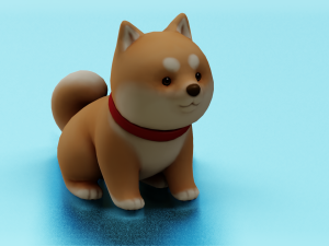 CARTOON DOG GAME READY LOW POLY 3D 모델