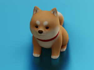 CARTOON DOG GAME READY LOW POLY 3D 모델