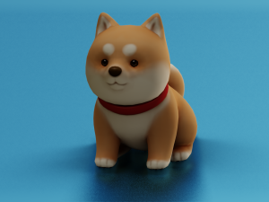 CARTOON DOG GAME READY LOW POLY 3D 모델