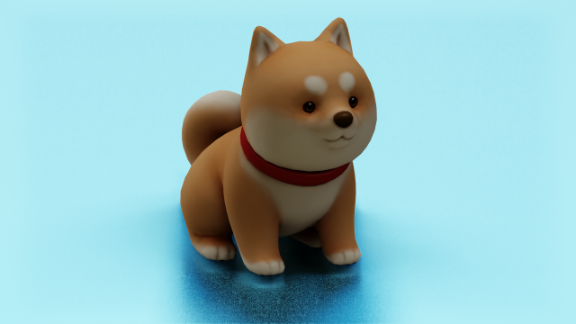 CARTOON DOG GAME READY LOW POLY 3D 모델 .c4d .max .obj .3ds .fbx .stl .blend 
