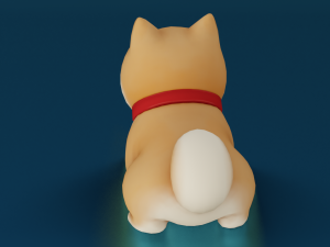 CARTOON DOG GAME READY LOW POLY 3D 모델