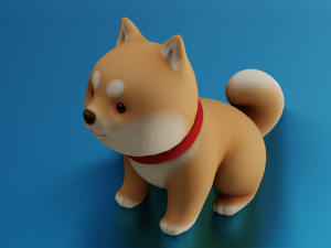 CARTOON DOG GAME READY LOW POLY 3D 모델