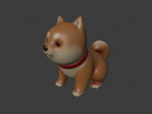 CARTOON DOG GAME READY LOW POLY 3D 모델