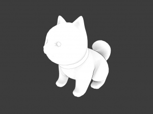 CARTOON DOG GAME READY LOW POLY 3D 모델