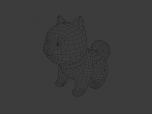 CARTOON DOG GAME READY LOW POLY 3D 모델