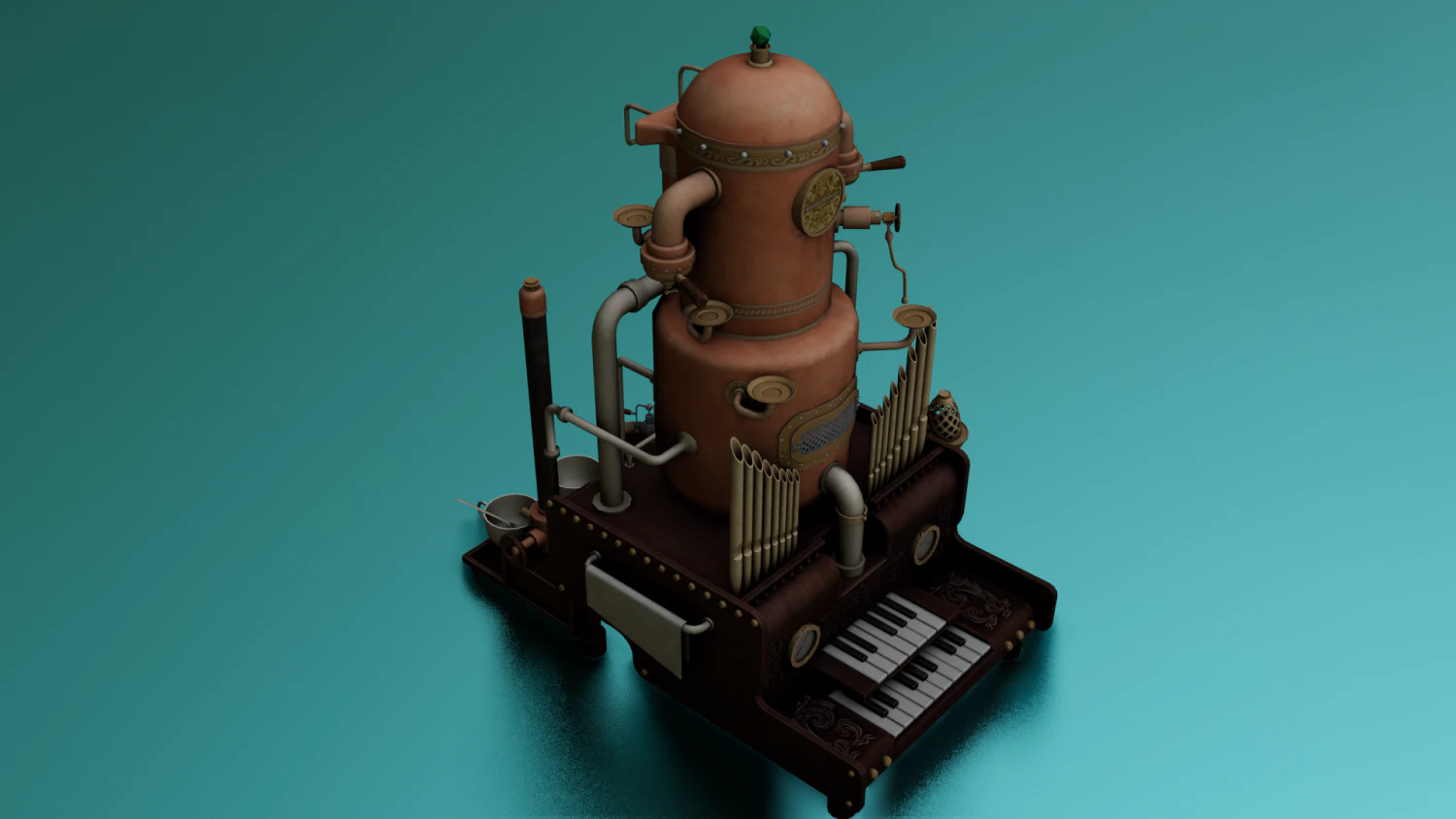 ESPRESSO MACHINE GAME READY 3D MODEL 3D Model .c4d .max .obj .3ds .fbx .stl .blend 