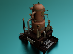 ESPRESSO MACHINE GAME READY 3D MODEL 3D Model