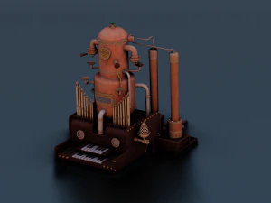 ESPRESSO MACHINE GAME READY 3D MODEL 3D Model