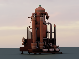 ESPRESSO MACHINE GAME READY 3D MODEL Model 3D