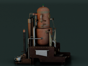 ESPRESSO MACHINE GAME READY 3D MODEL Model 3D