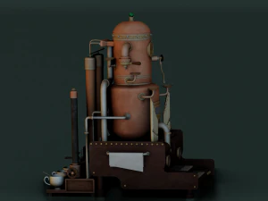 ESPRESSO MACHINE GAME READY 3D MODEL 3D Model