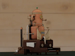 ESPRESSO MACHINE GAME READY 3D MODEL 3D Model