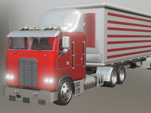 FREIGHTLINER TRUCK GAME READY 3D MODEL Modelo 3D