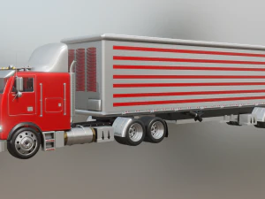 FREIGHTLINER TRUCK GAME READY 3D MODEL 3D Model