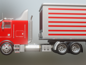 FREIGHTLINER TRUCK GAME READY 3D MODEL Model 3D