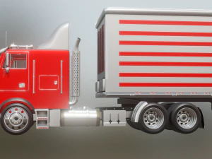 FREIGHTLINER TRUCK GAME READY 3D MODEL 3D Model