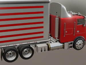 FREIGHTLINER TRUCK GAME READY 3D MODEL 3D Model