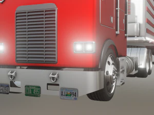 FREIGHTLINER TRUCK GAME READY 3D MODEL 3D Model