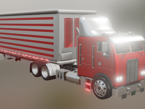 FREIGHTLINER TRUCK GAME READY 3D MODEL Model 3D
