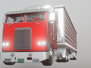 FREIGHTLINER TRUCK GAME READY 3D MODEL Model 3D
