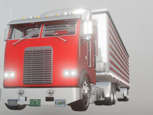 FREIGHTLINER TRUCK GAME READY 3D MODEL 3D Model