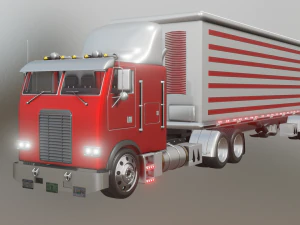FREIGHTLINER TRUCK GAME READY 3D MODEL 3D Model