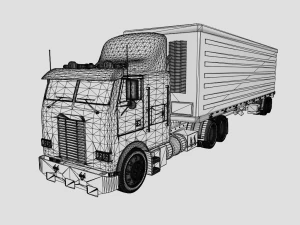 FREIGHTLINER TRUCK GAME READY 3D MODEL 3D Model