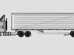 FREIGHTLINER TRUCK GAME READY 3D MODEL Model 3D