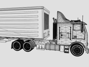 FREIGHTLINER TRUCK GAME READY 3D MODEL 3D Model