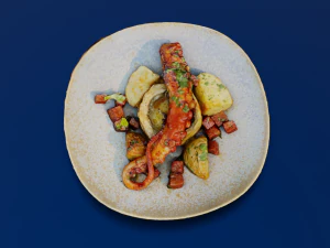 GRILLED OCTOPUS FOOD GAME READY 3D Model