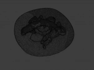 GRILLED OCTOPUS FOOD GAME READY 3D Model