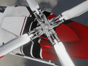 HELICOPTER GAME READY 3D MODEL 3D Model