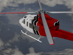 HELICOPTER GAME READY 3D MODEL 3D Model
