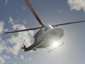 HELICOPTER GAME READY 3D MODEL 3D Model