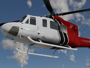 HELICOPTER GAME READY 3D MODEL 3D 모델